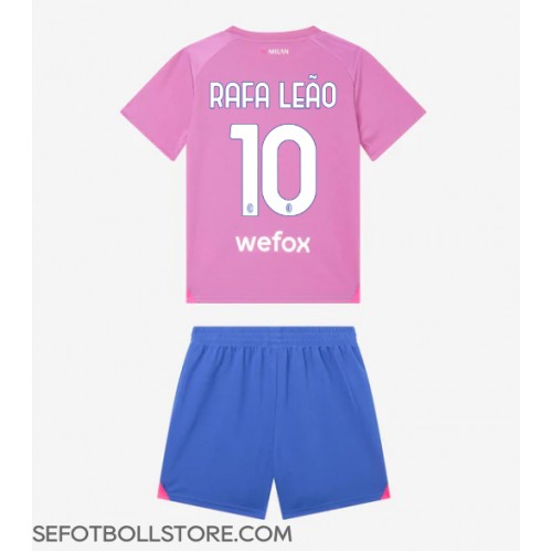 AC Milan Rafael Leao #10 Replika babykläder Tredjeställ Barn 2023-24 Kortärmad (+ korta byxor)